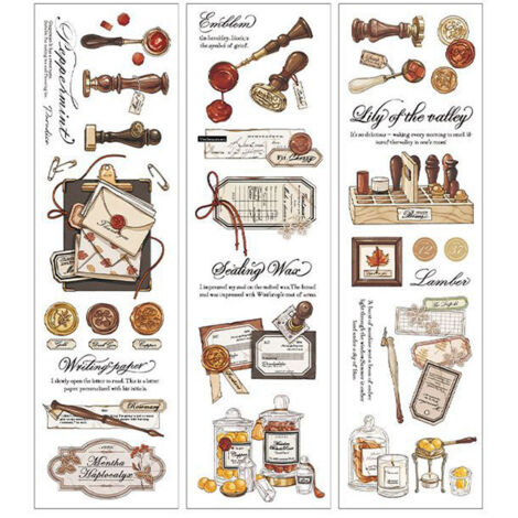Tape Sticker PET Vintage Romantic Strong Adhesive Reusable Decorative Tape for Planners Papers (1/5)