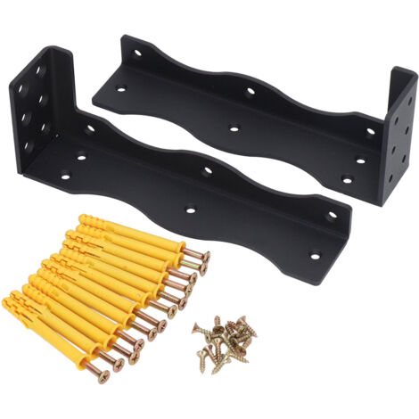 Shelf Bracket Carbon Steel Rust Protection 80lb Bearing Heavy Duty Floating Shelf Bracket for Kitchen Bathroom Office (1/5)