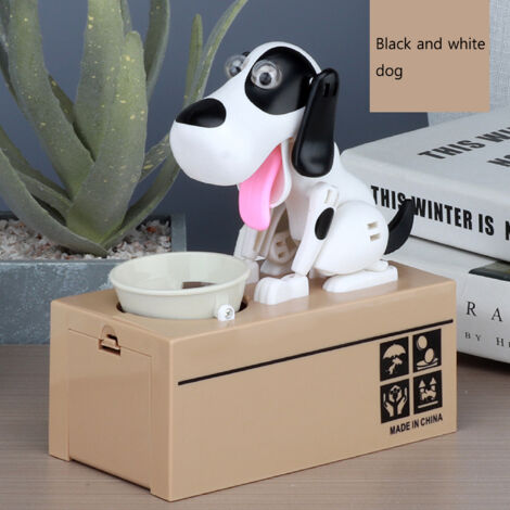 Cute Cartoon Dog Piggy Bank Smart Puppy Cat Box Piggy Bank (1/5)