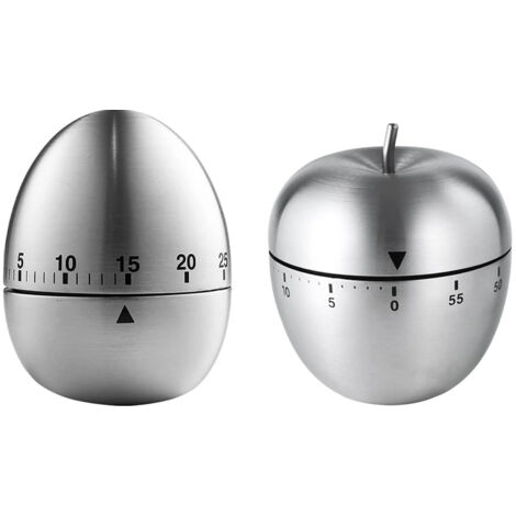 Kitchen Timer Egg Fruit Style Stainless Steel Stable 70 Decibels Waterproof Cooking Timer for Meeting Study School (1/5)