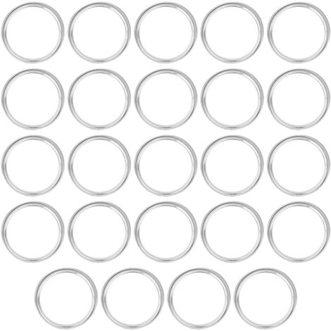 24pcs Jar Sealing Storage Lids Split‑Type Solid Caps Round Shape Can Accessory Kitchen SuppliesSilver 86mm (1/5)