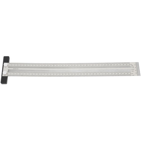 Ultra Accurate Marking T Ruler Stainless Steel Woodworking Scribing T Ruler High Accuracy Carpenter Mark T Ruler Measuring Tool 400mm (1/5)