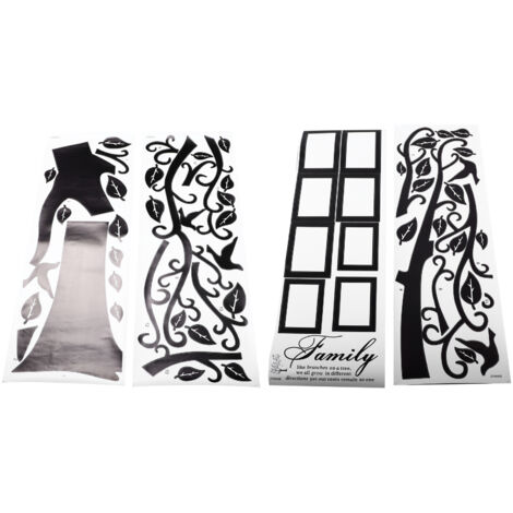 Memory Tree Photo Wall Sticker DIY Removable PVC Black Tree Photo Wall Stickers for Home Decoration Towards Right (1/5)