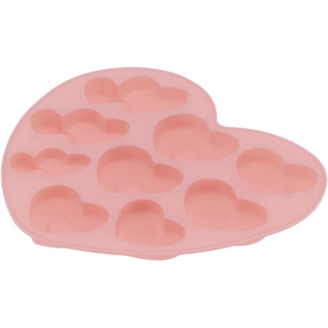 9‑Grid Heart‑Shaped Mold Silicone Mousse Cake Mold Baking Tool for Home Kitchen (1/5)