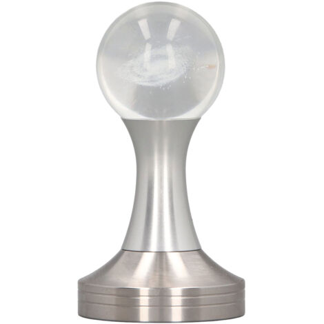 Coffee Tamper Food Grade Stainless Steel Crystal Ball Coffee Powder Hammer for Kitchen Shop Silver Pillar 58mm/2.3in (1/5)