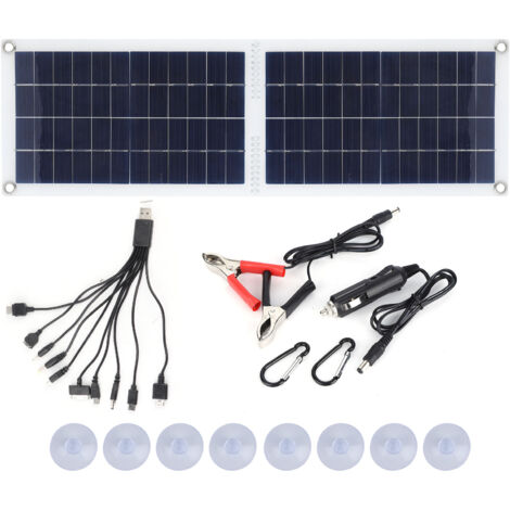 30W Solar Charger Foldable Portable Solar Panel Phone Charger for Outdoor Travel Camping RV (1/5)