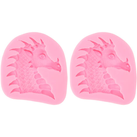 2PCS Fondant Silicone Mold Food Grade Safe Odorless Soft DIY Cake Decorating Mold for Crafting Projects Type 2 (1/5)