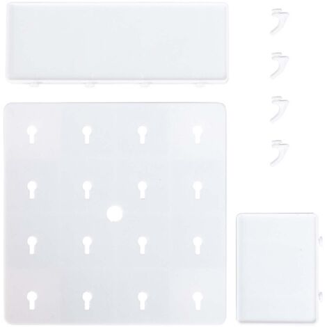 Bedside Wall Shelf Stick On Strong Bearing Capacity Extra Storage Space for Dorm Bedroom Bathroom Kitchen White (1/5)