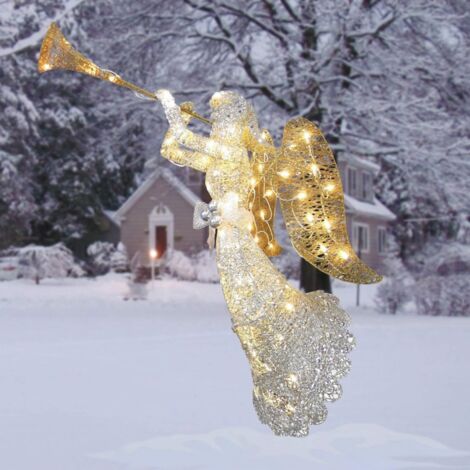 LED Angel Garden Decoration Luminous Acrylic Angel Ornament for Garden Courtyard Decor (1/5)