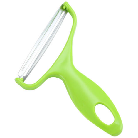 Vegetable Peeler Hanging Hole Design PP Stainless Steel Easy Cleaning Portable Vegetable Peeling Tool for Home Green (1/5)