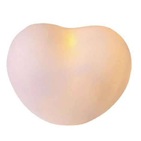 Cute Night Light White Heart Shape Cartoon Compact Soft Light with Battery Night Lamp for Kids Gifts Bedroom (1/5)