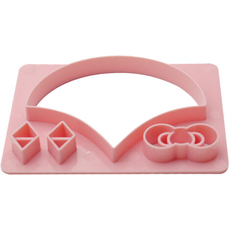 Baking Mold Cute Animal Plastic Cake Mold for Muffin Mooncake Chocolate Pumpkin Pie Pink