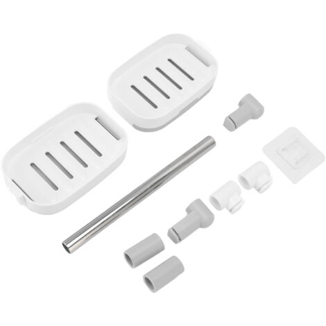 Soap Holder Detachable Two Layers Space Saving Wall Mounted Rotating Soap Dish for Bathroom Shower Kitchen (1/5)