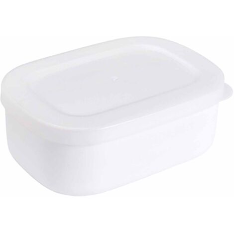 Food Storage Container Mini Lunch Case Portable Bento Box 280ml White for Office Students
