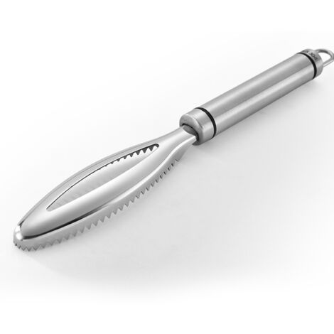 Fish Scales Cleaning Brush Highly Effective Multifunctional Stainless Steel Ergonomic Fish Scale Remover for Kitchen (1/5)