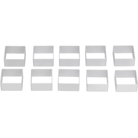 10Pcs/Set Stainless Steel Moon Cake Mold Set Cookies Biscuits Cutter DIY Baking Mold SetQuadrate (1/5)