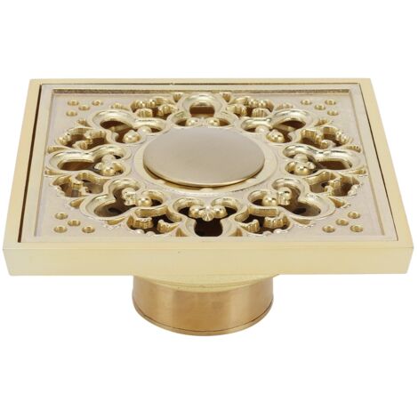 Gold Floor Drain Set Bathroom Toilet Deodorant AntiOdor AntiClogging Strainer Accessory(Shallow Type ) (1/5)