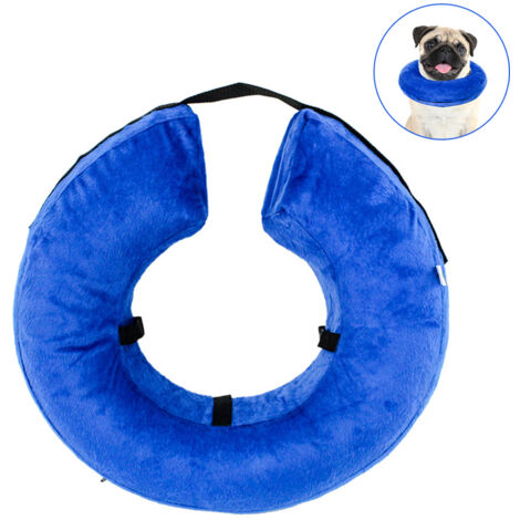 Adjustable PVC Inflatable Pet Collar with Hook and Loop Fastener Pet Accessories (1/5)