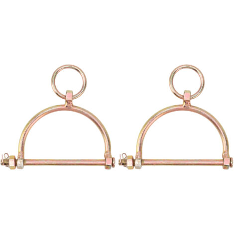 2PCS Cow Nose Rings Cow Nose Clamps Stainless Steel Bull Cattle Nose Ring Pliers Half Hoof Shaped for Farm Ranch (1/5)