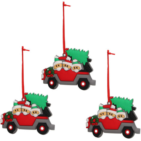 3Pcs Christmas Tree Ornaments PVC Hanging Christmas Tree Pendant for Christmas Decorations X2171 (1/5)