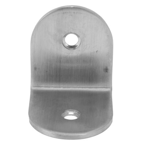 Round Corner Brace Stainless Steel LShape 90 Degree Angle Bracket for Shelves Furniture (1/5)