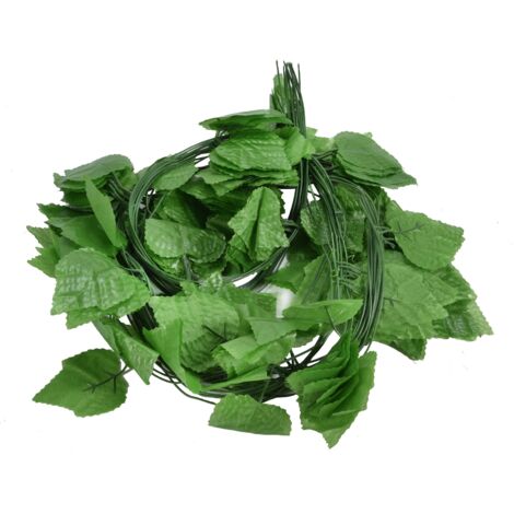 Simulation Grape Leaves Rattan Resuable Artificial Green Plant Vine Leaves for Ceiling Garden Swing Decorative