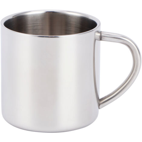 Tea Milk Cup 304 Stainless Steel Anti‑Scalding Water Mug Home Office Drinkware with Handgrip