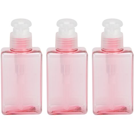 3PCS 100ml Refillable Plastic Empty Pump Bottle Lotion Soap Dispenser Liquid Container for Shampoo Body Wash (1/5)
