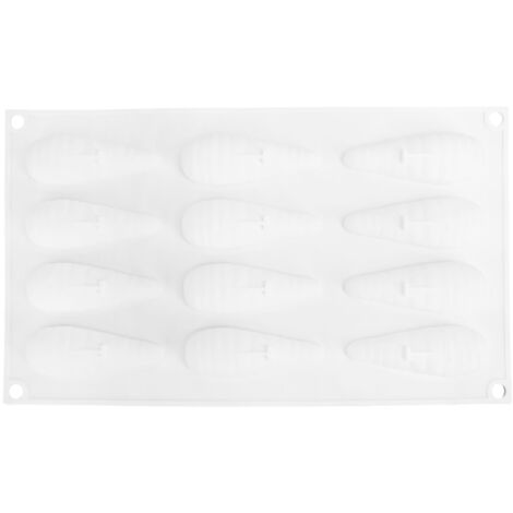 12 Grid Carrot Shape Mold Silicone Cake Mousse Chocolate Mould for Baking Kitchen Home (1/5)