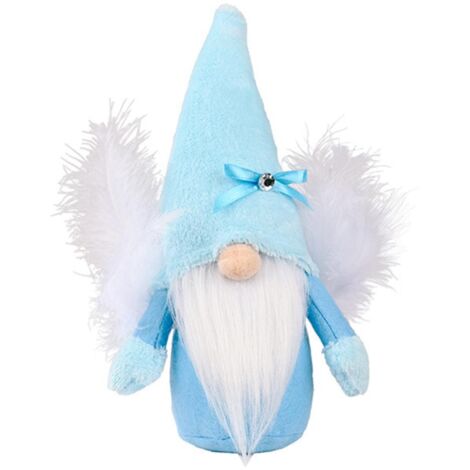 Christmas Gnome Faceless Doll Artificial Feather Holiday Gnome Handmade Angel Swedish Tomte Christmas Elf Decoration Ornaments (1/5)