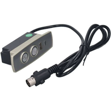 Electric Recliner Controller ABS 2 Button 5 Pin Straight Head Electric Sofa Lift Chair Hand Control Switch with USB Charging Port for Home Use (1/5)
