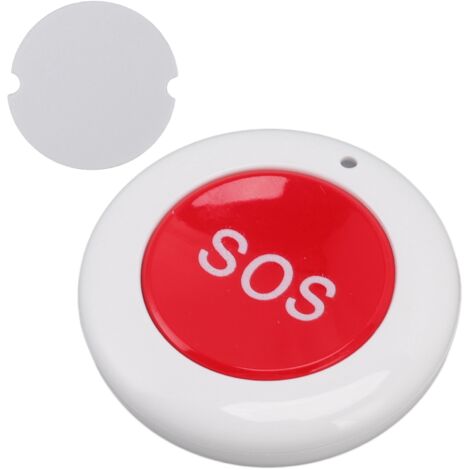 Wireless Copy Remote Control Intelligent Compact Round Remote Control for Home Hallway Office Garage DC 3V White Red SOS (1/5)