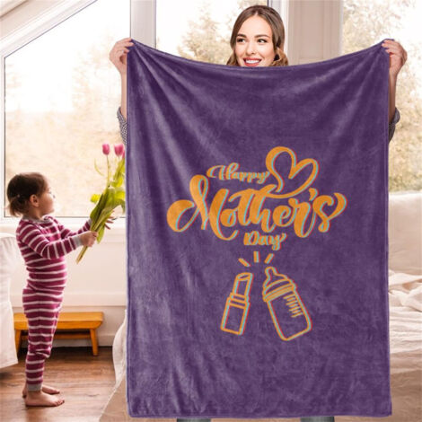 Blanket Polyester Skin Friendly Printing Blanket Home Decoration for Sofa Office Hotel Camping 120x150cm/47.24x59.06in