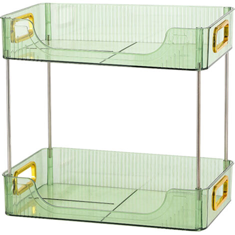 Desktop Organizer 2 Tier Ample Space Modern Storage Rack Shelves for Office Bedroom Home Decoration Green (1/5)