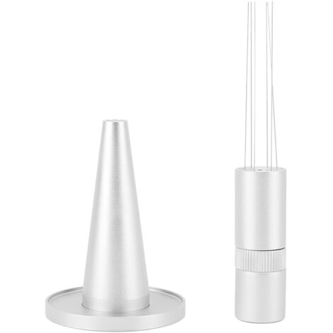 Coffee Stirrer Needle Adjustable Powder Needle Coffee Powder Distributor Needle for Coffee Shop Dessert Shop Silver (1/5)