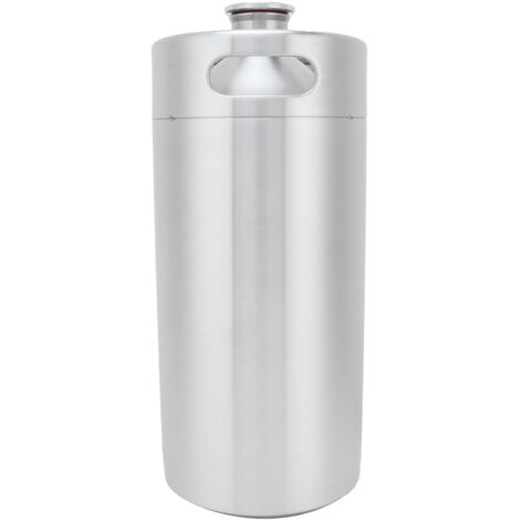 3.6L Beer Keg Mini Stainless Steel Beer Barrel with Lid for Home Hotel Winemaker Supplies (1/5)