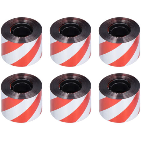 6PCS Bird Deterrent Reflective Scare Tape Bird Repellent Ribbon for Garden Supplies Dual‑Sided Silver Red (1/5)