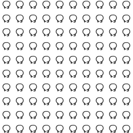 100PCS 8mm Pigeons Identification Leg Rings Poultry Leg Bands No Words Pigeons SuppliesBlack (1/5)