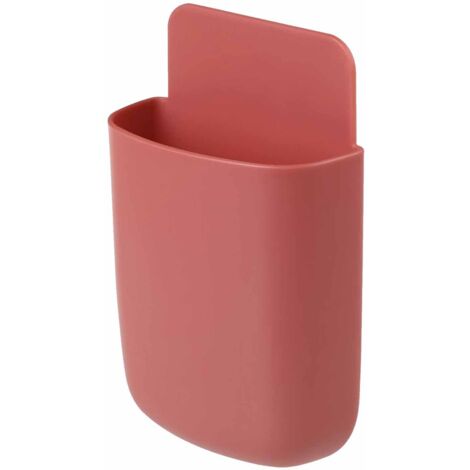 Remote Control Storage Box Multifunctional Stylish Sturdy Wall Mount Phone Holder for Living Room Bedroom Red (1/5)