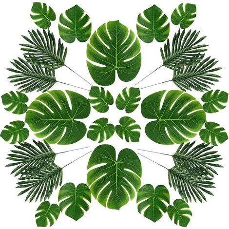 12pcs Artificial Turtle Leaf Table Mats Green 30cm Lifelike Deorative Protective Turtle Back Leaf Placemat for Kitchen Bedroom (1/5)