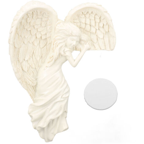 Angel Door Frame Decoration Unique Exquisite Resin Door Frame Angel Wing Sculpture for Home and Office Left Angel (1/5)