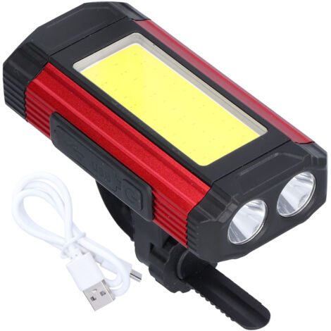 Bike Light Multifunctional 1000LM Brightness Waterproof USB Charging Magnetic Bicycle Lamp for Work Maintenance OutdoorRed (1/5)