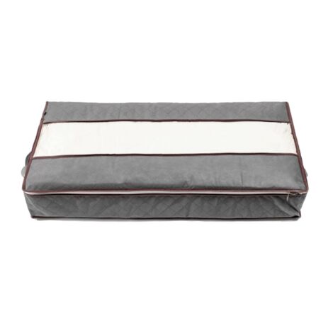Underbed Storage Bag Foldable Underbed Storage Clothes Storage Organiser with Durable Zipper and Handle for Cushions Clothes Blankets (1/5)