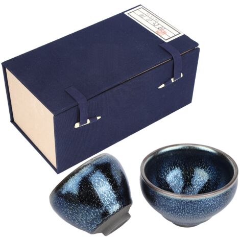 2Pcs Ceramic Cups Glazed Tea Cup Teaware Drinkware Gift Handicrafts Kitchen Utensils (1/5)
