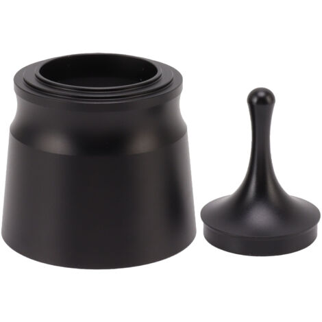 Coffee Powder Picker Black Aluminum Alloy Large Capacity Wear Resistant Anti Corrosion Coffee Dosing Rings Press for Home (1/5)