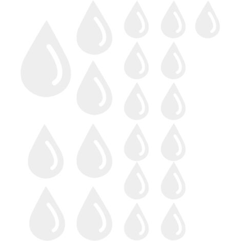 Mirror Wall Stickers Stereoscopic Raindrop Shape Wall Decals Art Home Decoration Silver (1/5)