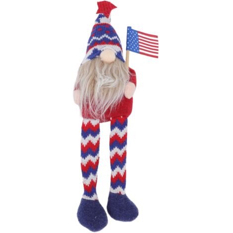 Plush Gnome Doll Faceless Round High Hat Children Gift Dwarf Doll Ornament for Sofa Bedroom Independence Day (1/5)