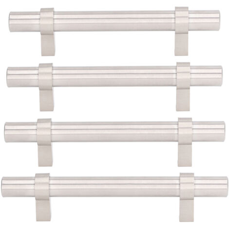 10Pcs Steel Cabinet Pulls 201 Stainless Steel Hollow Modern Design Durable High Hardness Widely Used Metal Drawer Pulls (1/5)