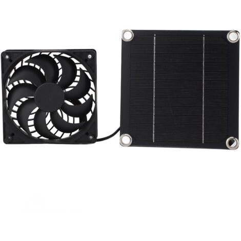 5W 5V Monocrystalline Silicon Solar Panel Fan Kit Solar Photovoltaic Panel Exhaust Fan Kit (1/5)