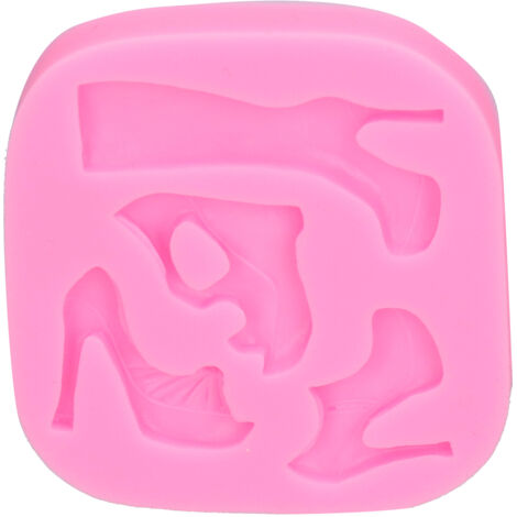 Silicone Mold High Heels Patterned Mold Food Grade Silicone Mold DIY Baking Tools for Pudding Ice Cream Cake HandMade Soap (1/5)